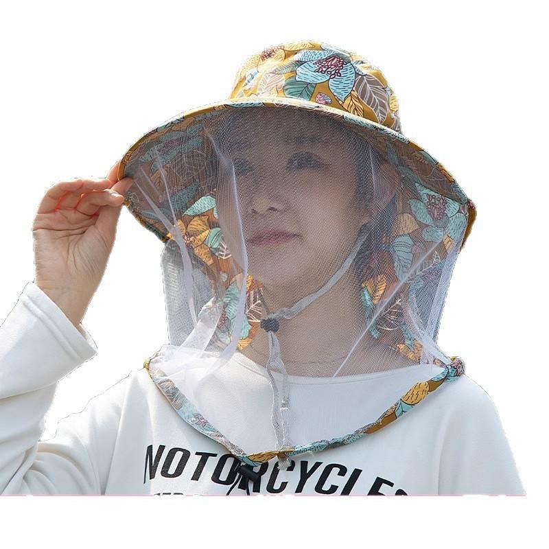 Traditional Farmer Hat With Mesh Face Shield Uv Sun Protection For Outdoor Gardening And Fishing