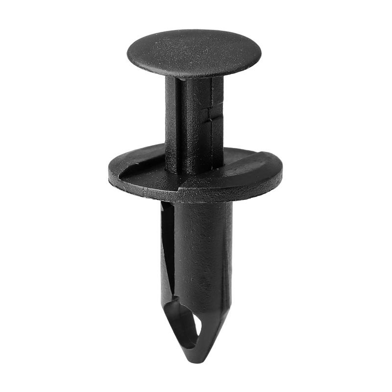 8mm Car Retainer Clips Plastic Fasteners Kit Auto Trim Panel Clip Black Car Bumper Rivet Set Replacement Push Pin 50PCS