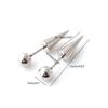Women Men Round Ball Spike Earrings Stainless Steel Earrings Stud Earrings Punk Gothic Jewelry Gifts for Earrings Lovers