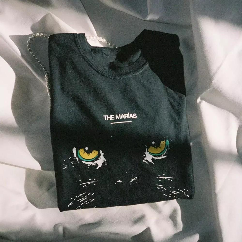 The Marias Panther Cotton Unisex black T Shirt Full Size S5XL Unisex T-Shirt S