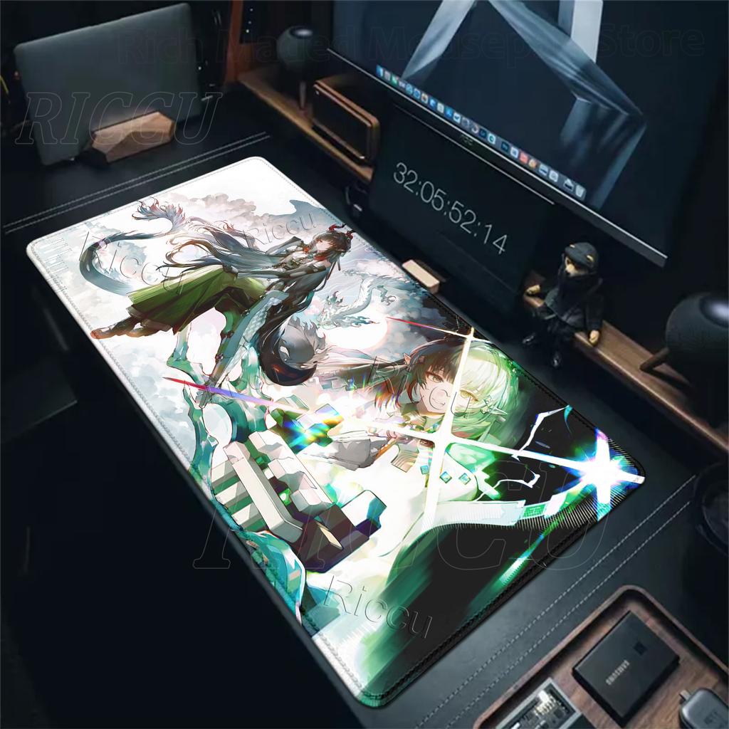 Arknights Endfield Zhuang Fangyi HD Mouse Pads XXL Pretty Anime Keyboard Gamer Cute Girl Gaming Desk Mat Protect Decorate Carpet
