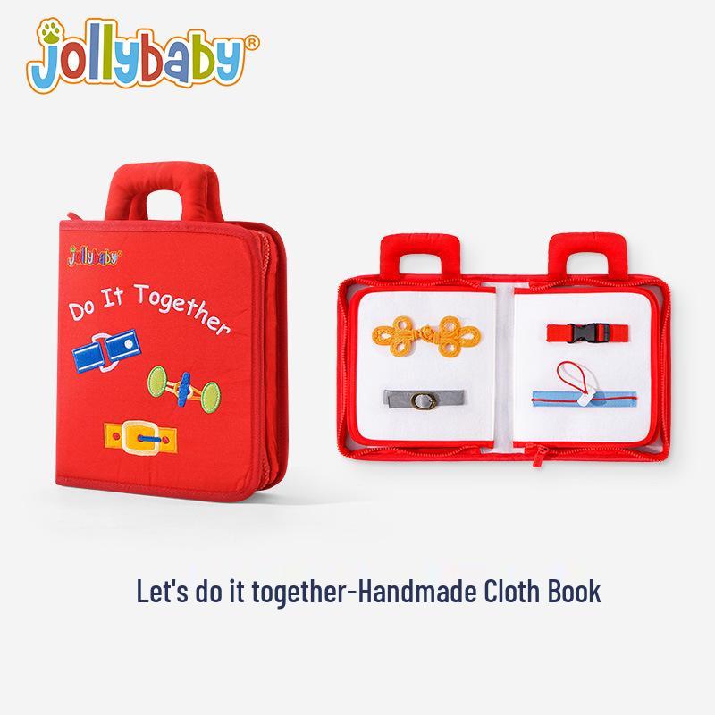 

JollyBaby Монтессори Раннее Развитие Тканевая Книга-Пазл - Игрушка Ручной Работы для Просветления Ребенка