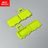 10pcs/lot MOC Blocks Utensil Suitcase featuring Long Handle 37178 Traveling Case Construction Bricks Accessories Children's Playthings Gifts