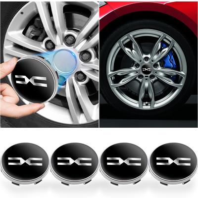 4Pcs 56/60mm Car Wheel Center Hub Caps Logo Sticker Fit Dacia Sandero Duster Jogger Spring Logan Bigster Lodgy Car Accessories