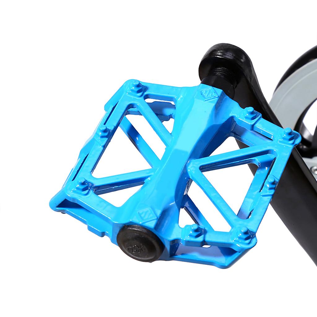 3 Bright Colors 1 Pair Durable Aluminium Pedals Anti Skid Flat Platform MTB Bicycle Pedal