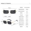 Retro Rimless Sunglasses Women Fashion Brand Sun Glasses Men Vintage Luxury Driving Sunglasses Outdoor Lady UV400 Eyewear