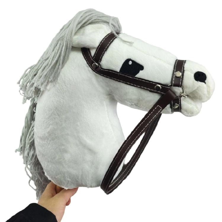 Lightweight Wooden Horse Head Stick With Plush Detail Funny Horse Head Accessory For Theater And Family Parties