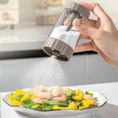 1 botella dosificadora de condimentos de 0,5 g, control cuantitativo de sal, tanque de tipo empuje a prueba de humedad, azúcar