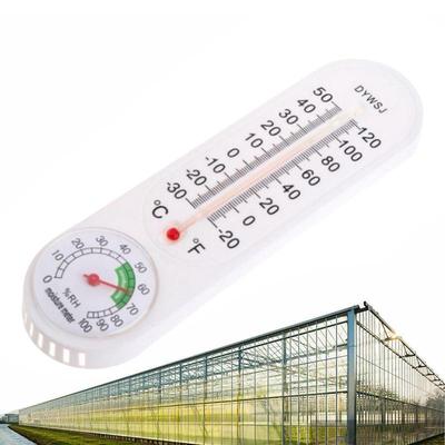 1Pcs Wall-mounted Thermometer Hygrometer Breeding Thermometer Garden Greenhouse Household Temperature Reader