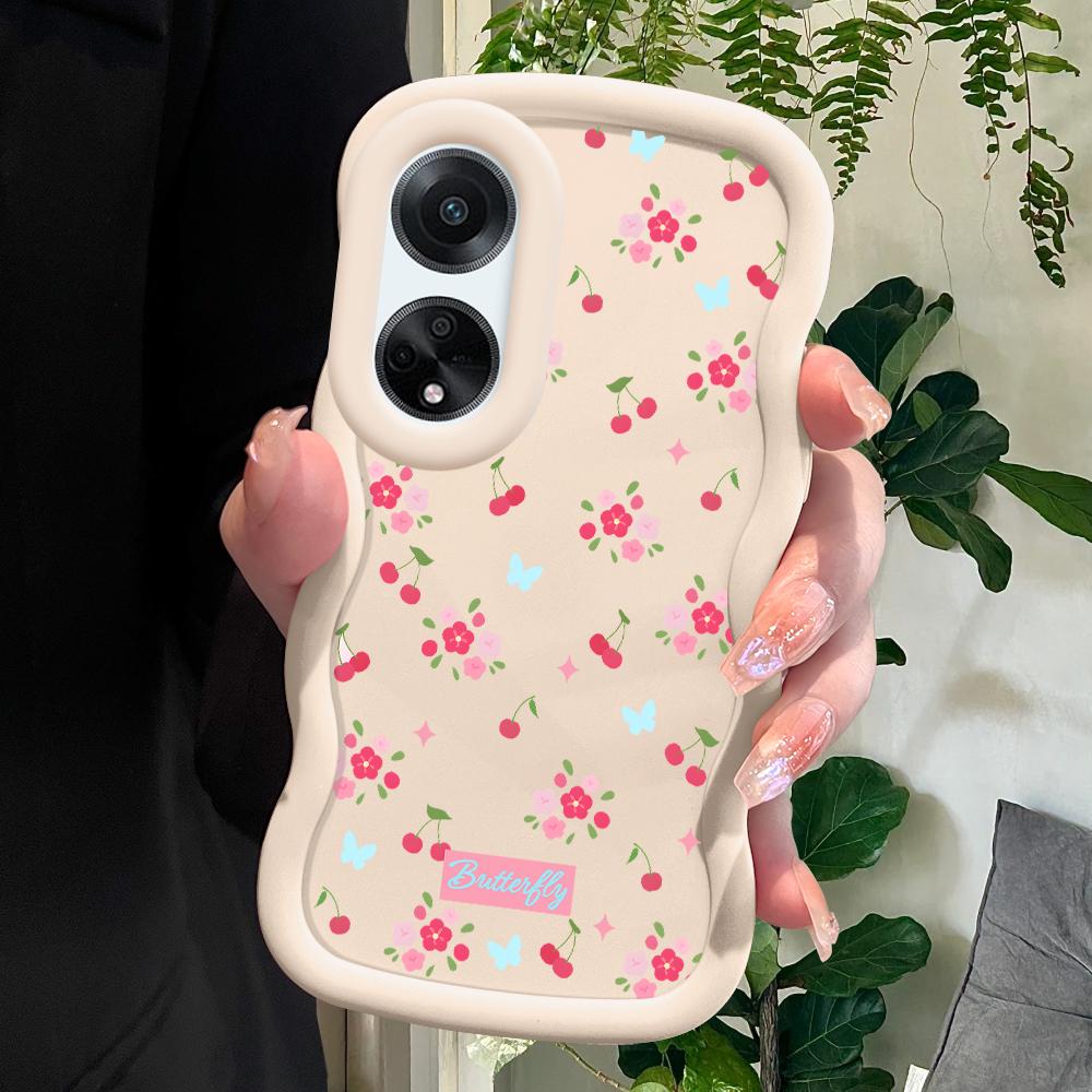 

Окрашенный узор Big Wave Edge Мягкий силиконовый материал Macaron чехол для телефона противоударный защитный резиновый чехол для OPPO Reno Realme Realme C1