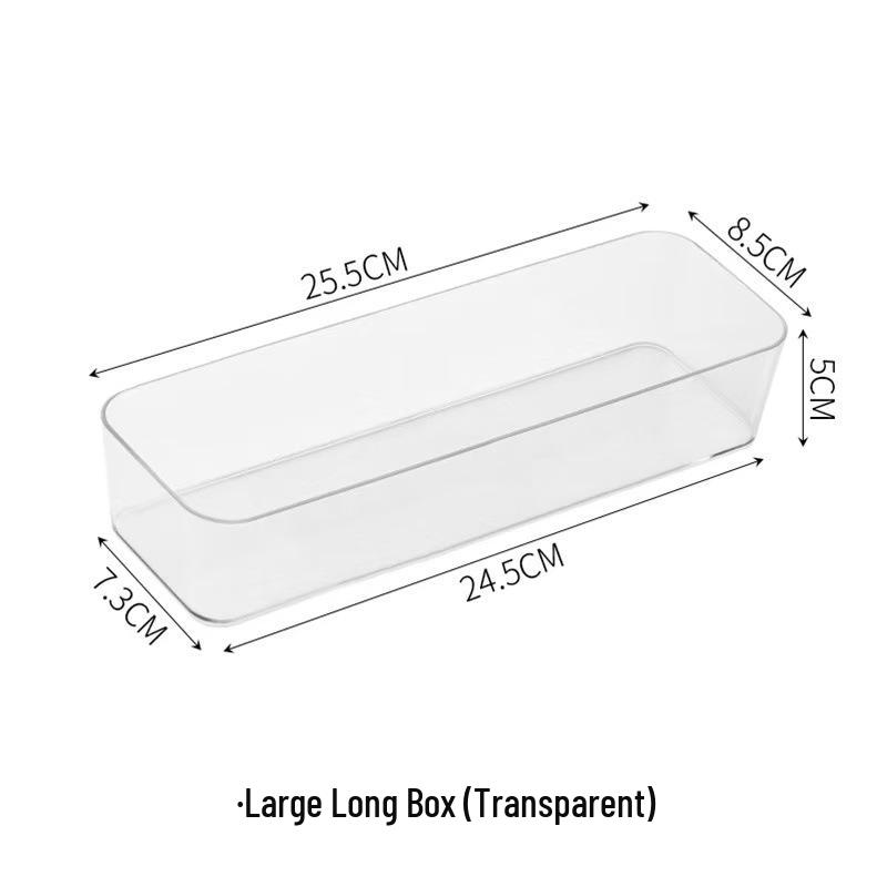Rectangular Plastic Desk Drawer Organizer for Stationery and Pens
