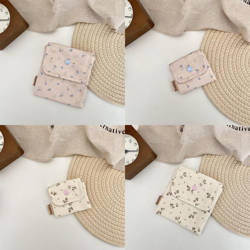 Polyester Floral Wallet With Multiuse Storage For Daily Travel And Makeup Organization