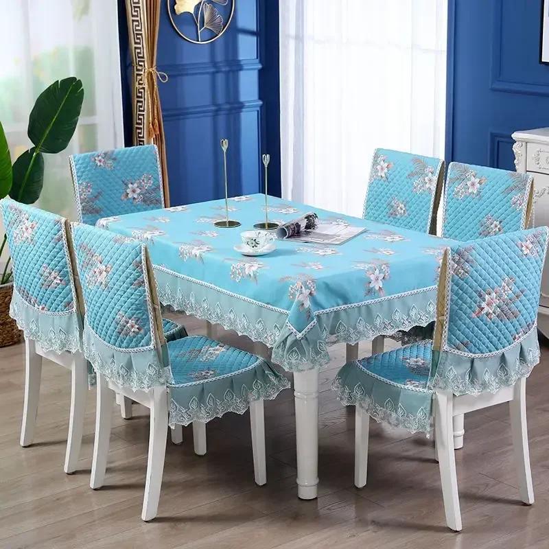 Δαντελένια πλάτη καρέκλας Γραφείο και κάλυμμα καρέκλας Αρχική Ορθογώνιο τραπεζομάντιλο Τέχνη Τραπεζομάντιλο Καρέκλα τραπεζαρίας Ενσωματωμένο μαξιλάρι