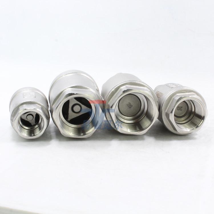 YMER Stainless Steel DN15 Vertical Lift Check Valve with Threaded Connection