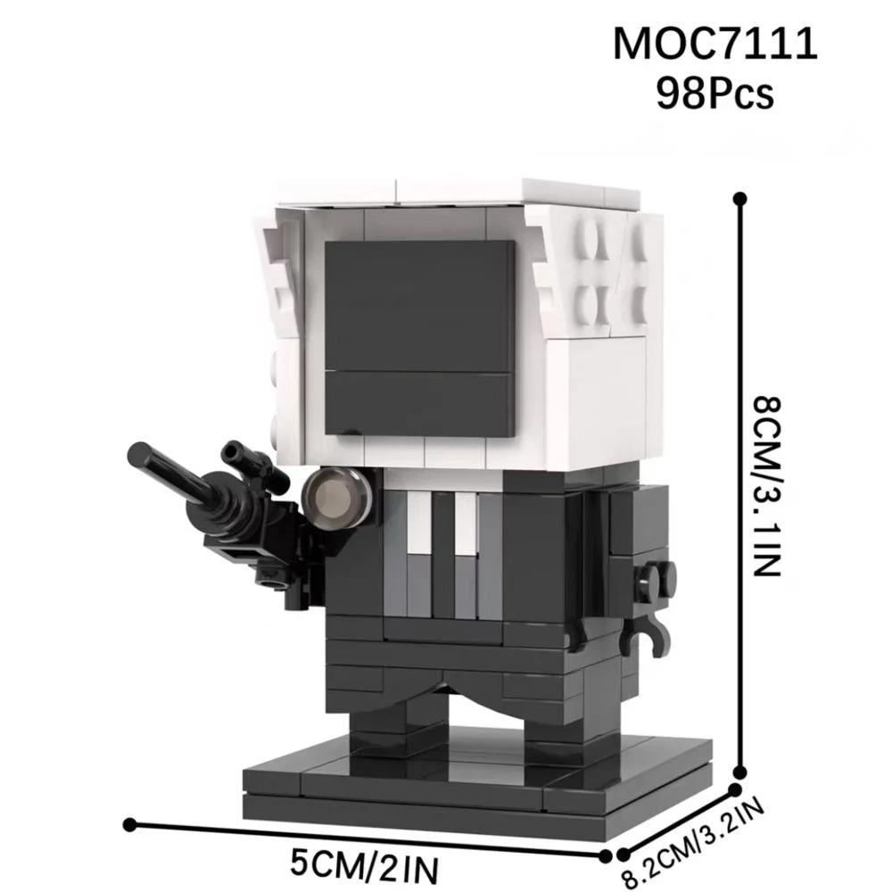 Skibidi Toilet Building Blocks Toy Titans Cameraman Speakerman Drillman TV Man Woman Camera Speaker Man G Drill Man Figure Toy