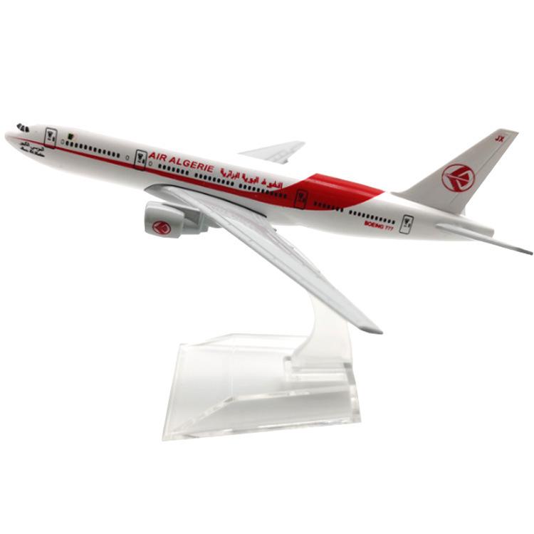 

Air Algerie 777 Alloy Aircraft Model 16cm белый