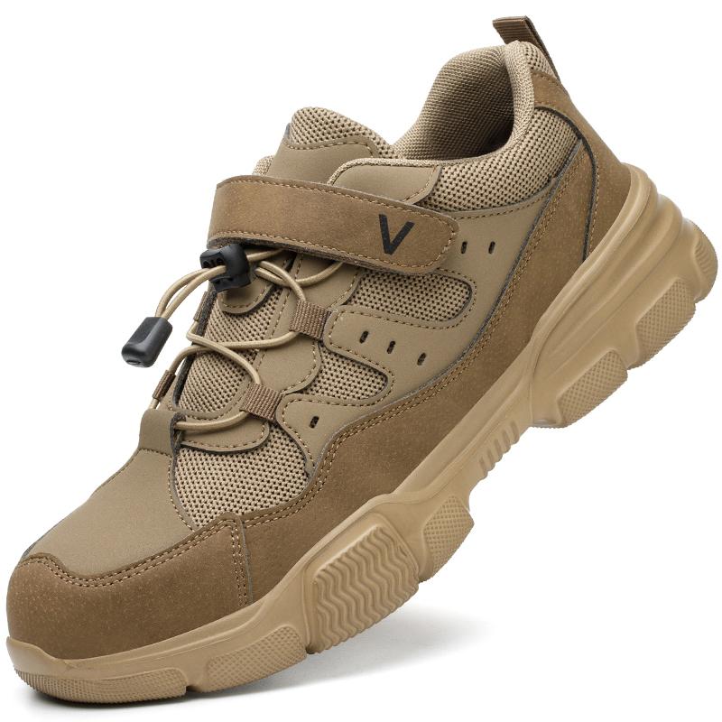 Men Work Shoes Boots Puncture-Proof Men Sport Safety Shoes Women Lightweight Breathable Work Sneakers Male Construction Shoes