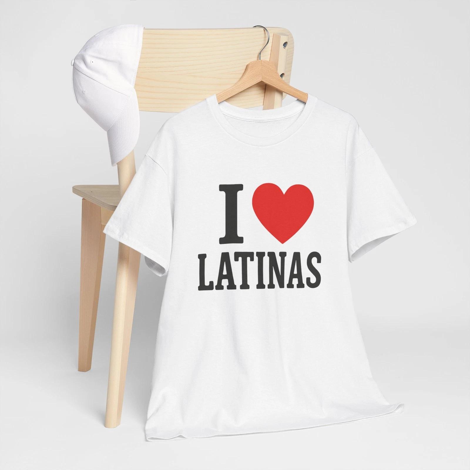 I Love Latinas T-Shirt | I Heart Love Latinas Tee-Latin America 2XL