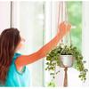 4Pcs Macrame Jute Plant Hanger Flower Pot Holder Wall Art Garden Hanging Rope