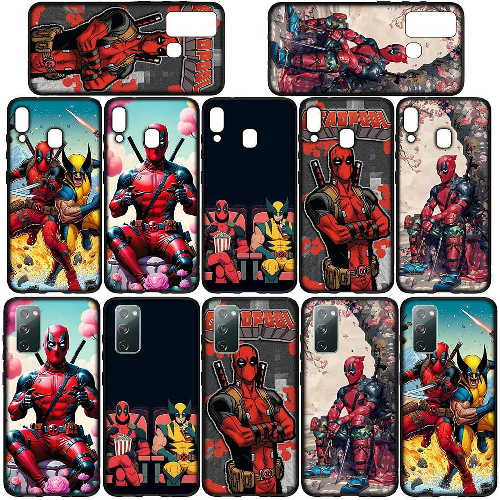 Cover for iPhone 17 16 15 Xiaomi Poco Redmi Note 14 13 12 11 Pro Max 9 16e Samsung Galaxy S25 S24 S23 OPPO Huawei Marvel Wolverine Deadpool Phone Case