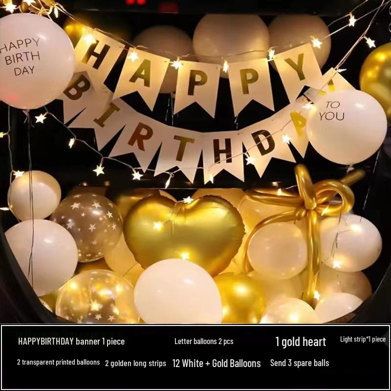 Romantic Car Trunk Surprise Set: Proposal and Confession Balloons for Kids & Girlfriend
