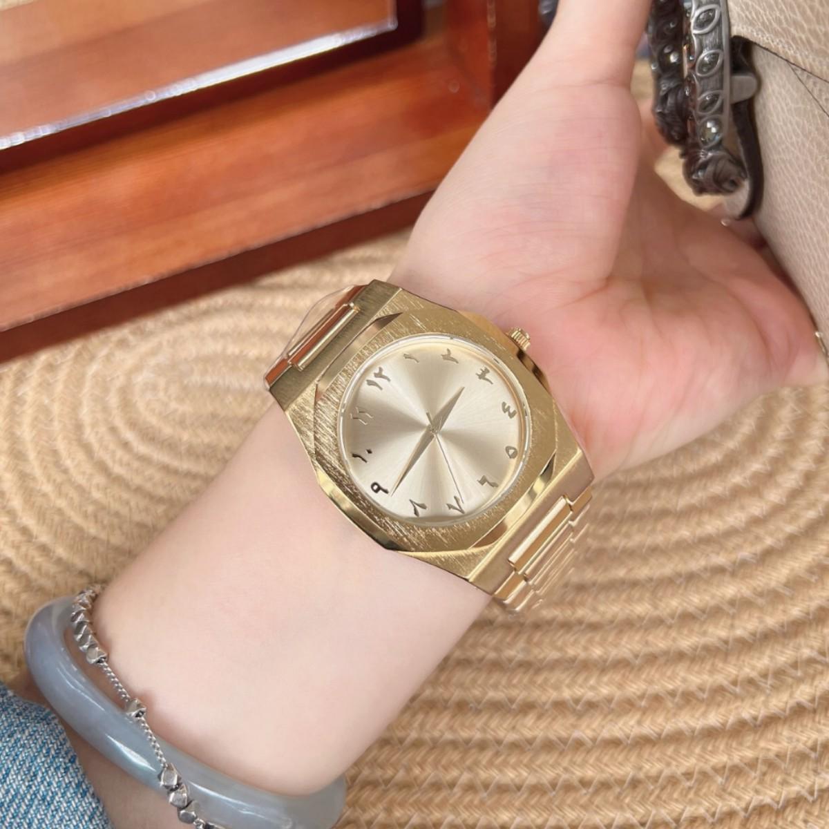 Business Large Dial Watch Simple Fashion Trend Steel Belt Quartz Watch