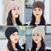 Ethnic Style Lace Beanie Hats Rhinestones Hijab Turban Cap Casual Warm Bonnet Caps  Outdoor