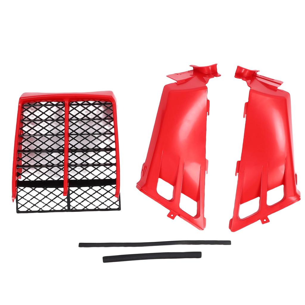 Red Plastic Gas Tank Side Covers with Grill 2GU 2171L 00 00 Stylish Protective Replacement for Banshee 350 YFZ350