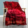 Rose Personalized Text Blanket Lightweight Personalized Blanket Comfortable Great for Bed Office Nap Office Chair for All Occasions