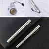 Stainless Steel Nurse Pocket Flashlight Yellow/ White Light LED Mini Torch  Camping