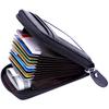 Credit Card Wallet with 12 Card Holder for Men Women Ladies Walletsipper, Genuine Leather Anti-Theft Credit