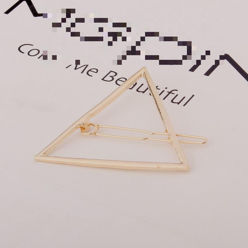 Big Card Exaggerated Girl Triangle Moon Hairpin Clip Hair Accessories Jewelry Hair Clips Geometric Shape Side Clip Headwear