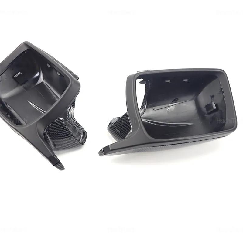 Bright Black Side Mirror Caps for BMW X3 X 3 E83 2003-2010 High Quality Replacement Style Carbon Fiber Mirror Cover with Tool