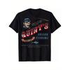 Unisex Vintage Quint'S Shark Fishing Graphic T-Shirt - 220gsm Heavyweight, Black Retro Shark Week Design with Quint'S Shark Fishing & Amity Island