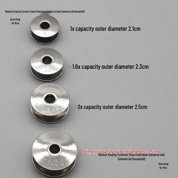 High-Speed Stainless Steel Bobbin Case for Computerized Embroidery Machines (1x/1.6x)