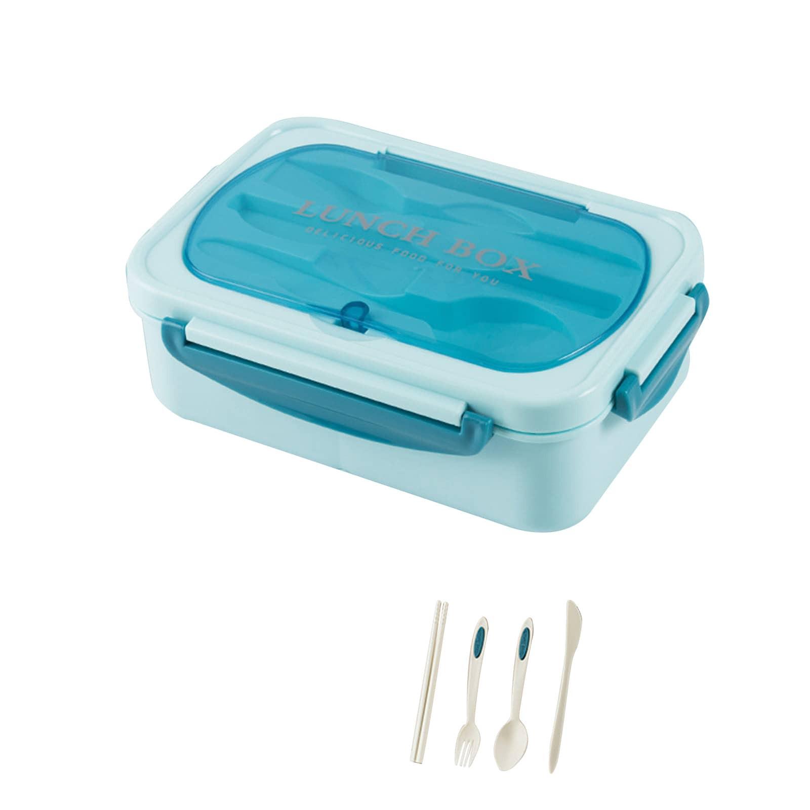 

Коробки Bento для детей Ланч-бокс Bento с 3 отделениями Сейф для микроволновой печи 21*14*6cm синий