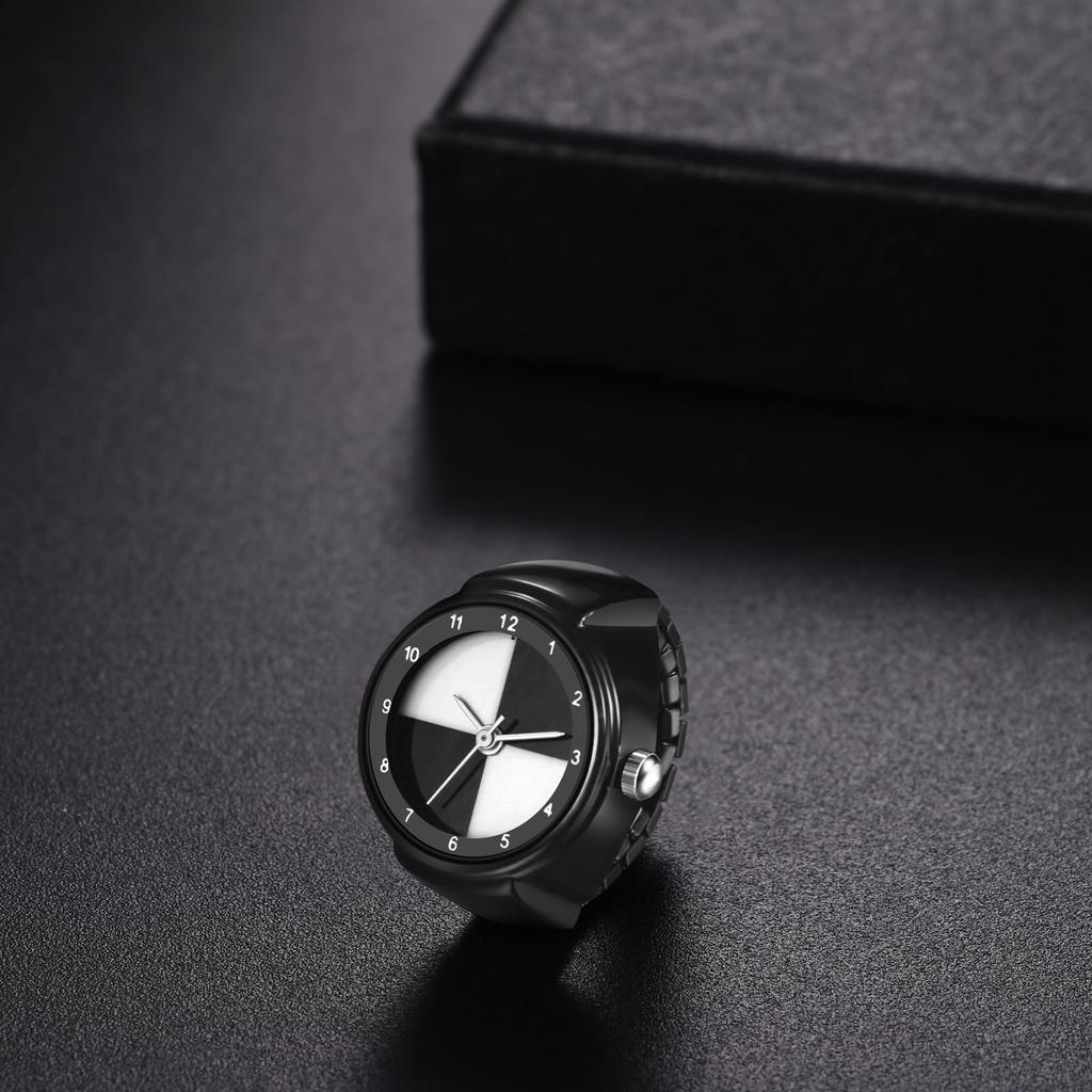 Ring Finger Finger Ring Free Ring Finger Black White Girlfriend Gift Wristwatch, Watch, Watch, Ladies Watch, Size, Waterproof, Cute, Watch, Watch,