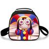 Magischer Digitaler Zirkus Lunchtasche Schüler Eisbeutel Kinder Essensbox Tasche Handtasche Schultertasche Cartoon Essensbeutel