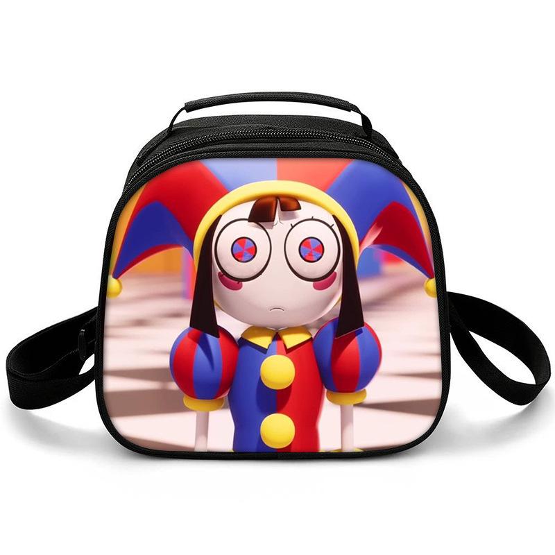 Magic Digital Circus Lunch Bag Student Ice Bag Children S Meal Box Bag Handheld Shoulder Bag Cartoon Meal Bag Lunch bag