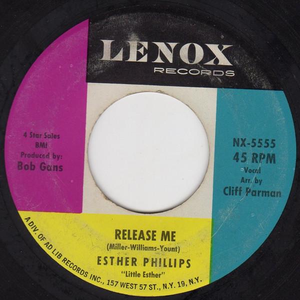 

7inch Record ESTHER PHILLIPS - Release Me NX5555 Lenox Records 1962 US Soul/Funk Used