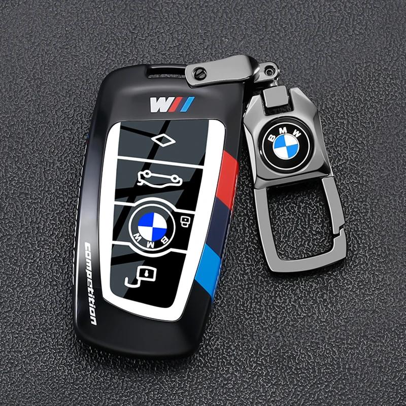 TCPQ1 Car Metal Key Case Cover Shell Fob For BMW 1 3 5 7 Series X1 X3 X4 X5 F10 F15 F16 F20 F30 F18 F25 M3 M4 E34 Accessories