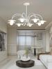 Nordic Modern Glass Ball Hall Chandelier Creative Living Dining Room Bedroom Kitchen Bar Cafe Home Decor Art Hanging Lamp LED