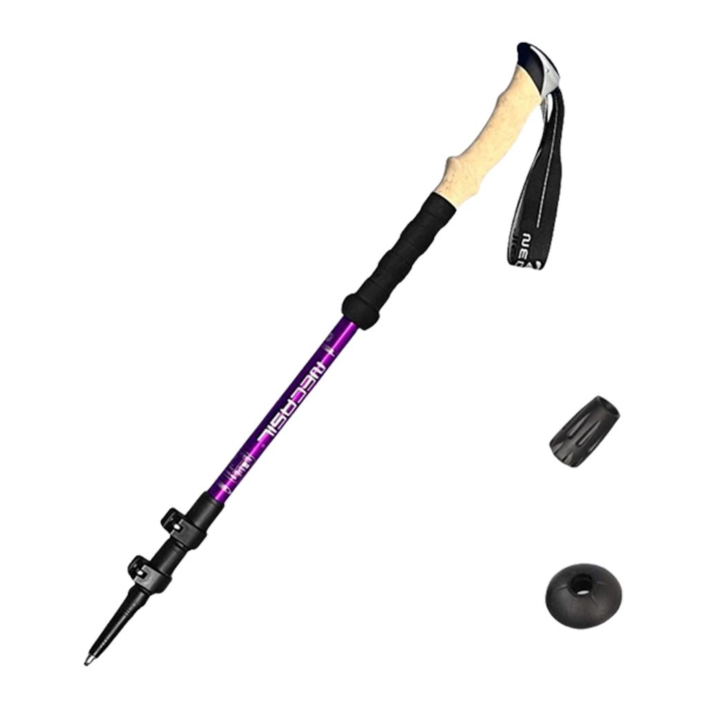 1pc Adjustable Walking Trekking Poles Aluminum Alloys Trekking Poles Telescopic Climbing Stick for Hiking and Hunting
