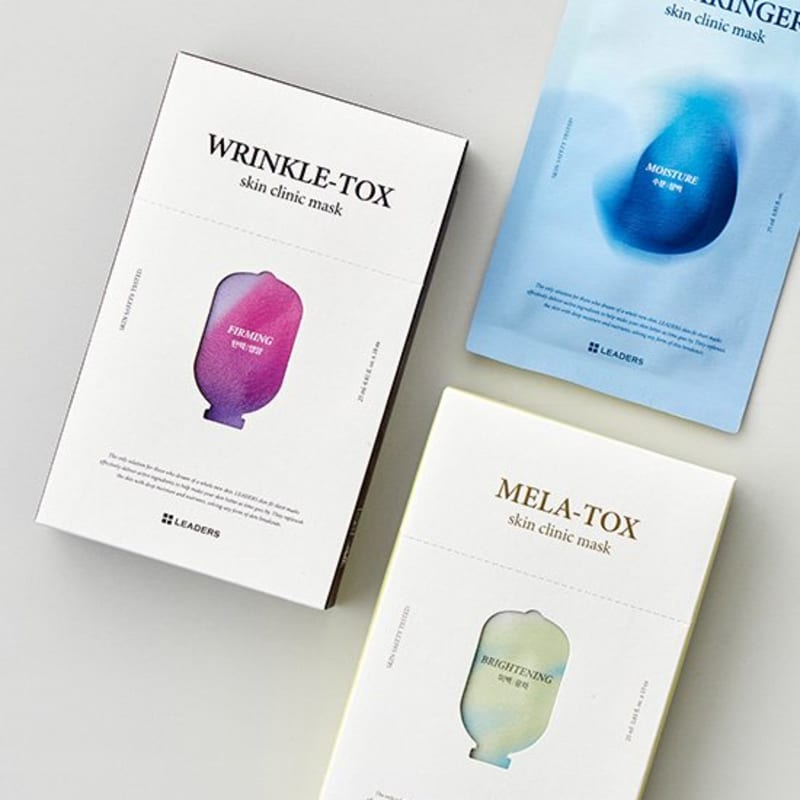 [Leaders] Skin Clinic Mask 10 sheets x 3 types (Choose 1)