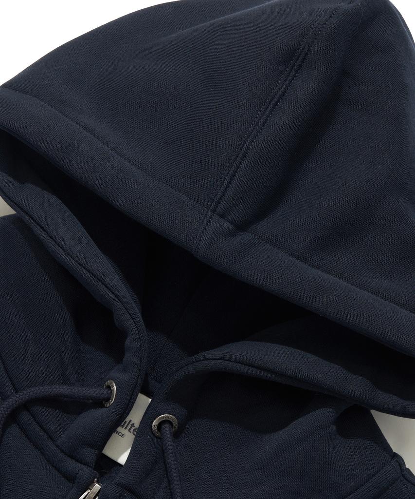 Kulte Script Chain Emb Hood Zip-UpD.Navy