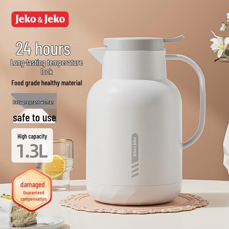 

JEKO&JEKO Glass Lined Thermos Flask 1.3L