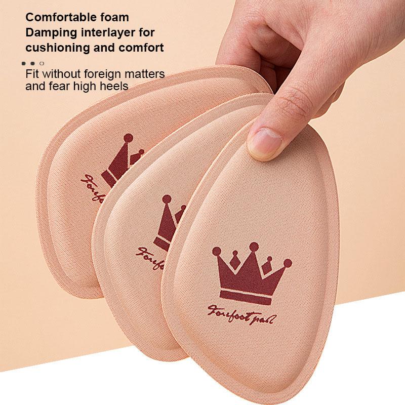 Women Forefoot Pad Pain Relief Insert Half Size Insoles Non-slip Cushion Shoe Breathable Sweat Absorbing Foot Pads for Shoes