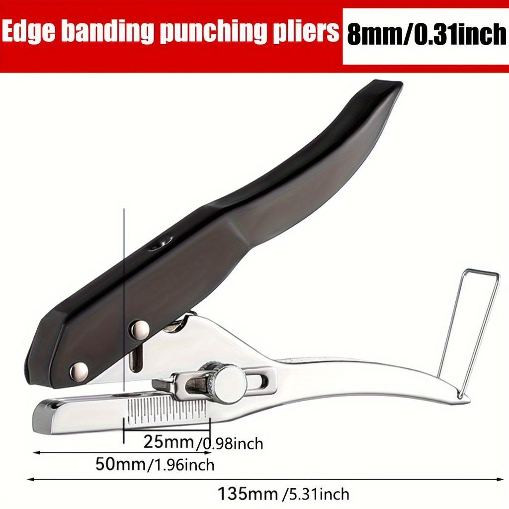 Hole Punch 5/16 Inch-8mm Heavy Duty Hole Puncher Single,Paper Punch Portable Hand Held  Punch for Paper Cards Plastic Cardboard