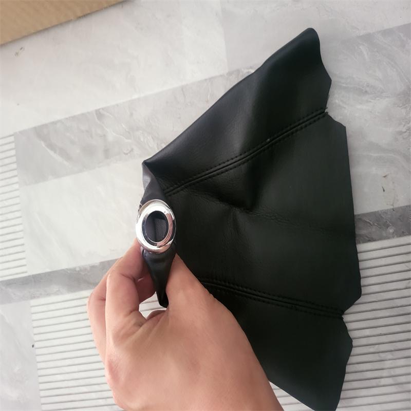 Car Shift Collar PU Leather Carbon Fiber Dust Cover Accessories, Shift Lever Knob, Shift Boot Dust Cover Gear Shift Collars