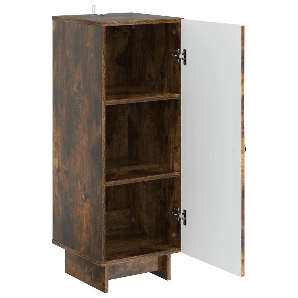 Sideboard Smoked Oak 33 x 34.5 x 90 cm Particleboard